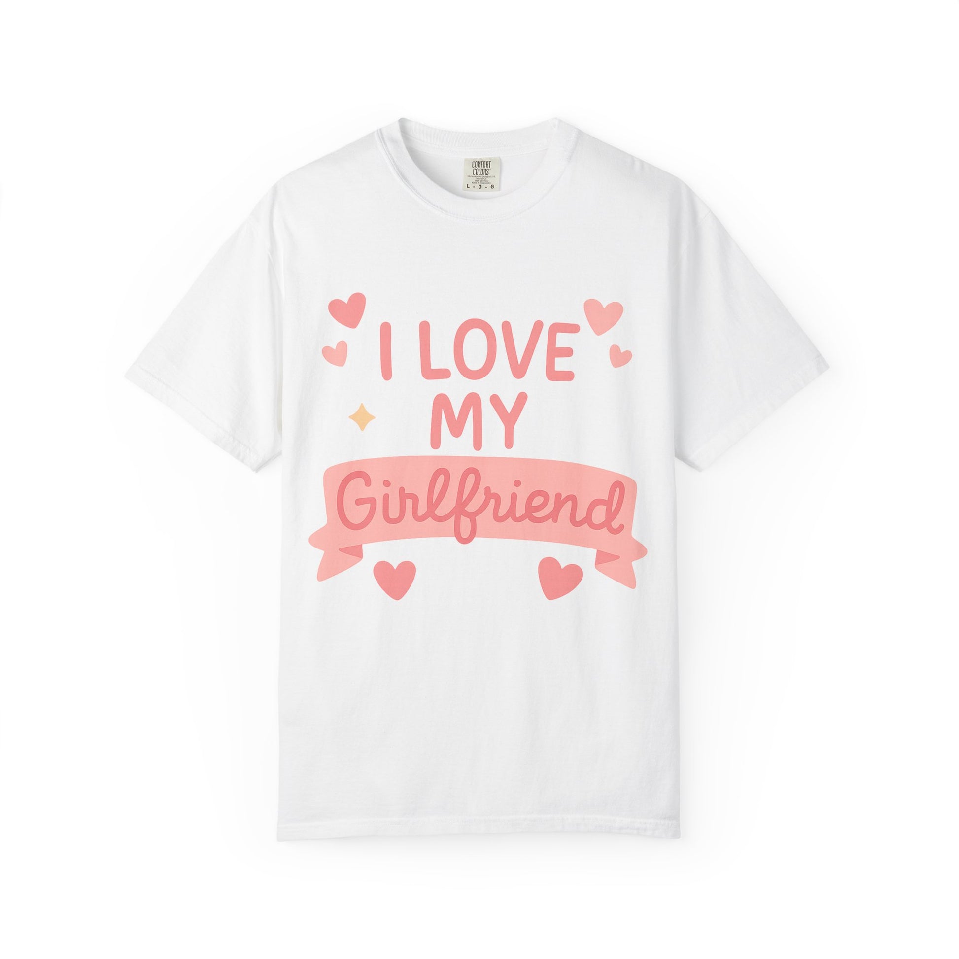 Boyfriend Gift Idea Unisex Garment-Dyed T-shirt, I love my friend shirt, Funny Gift for Him, Wiped by Girlfriend Tee, Gag Gift for Men