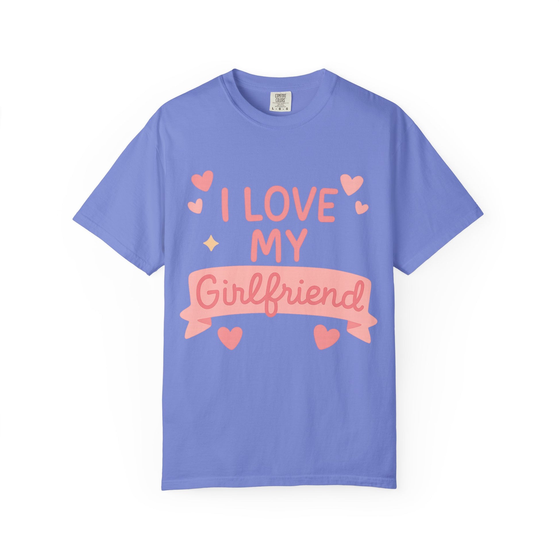 Boyfriend Gift Idea Unisex Garment-Dyed T-shirt, I love my friend shirt, Funny Gift for Him, Wiped by Girlfriend Tee, Gag Gift for Men