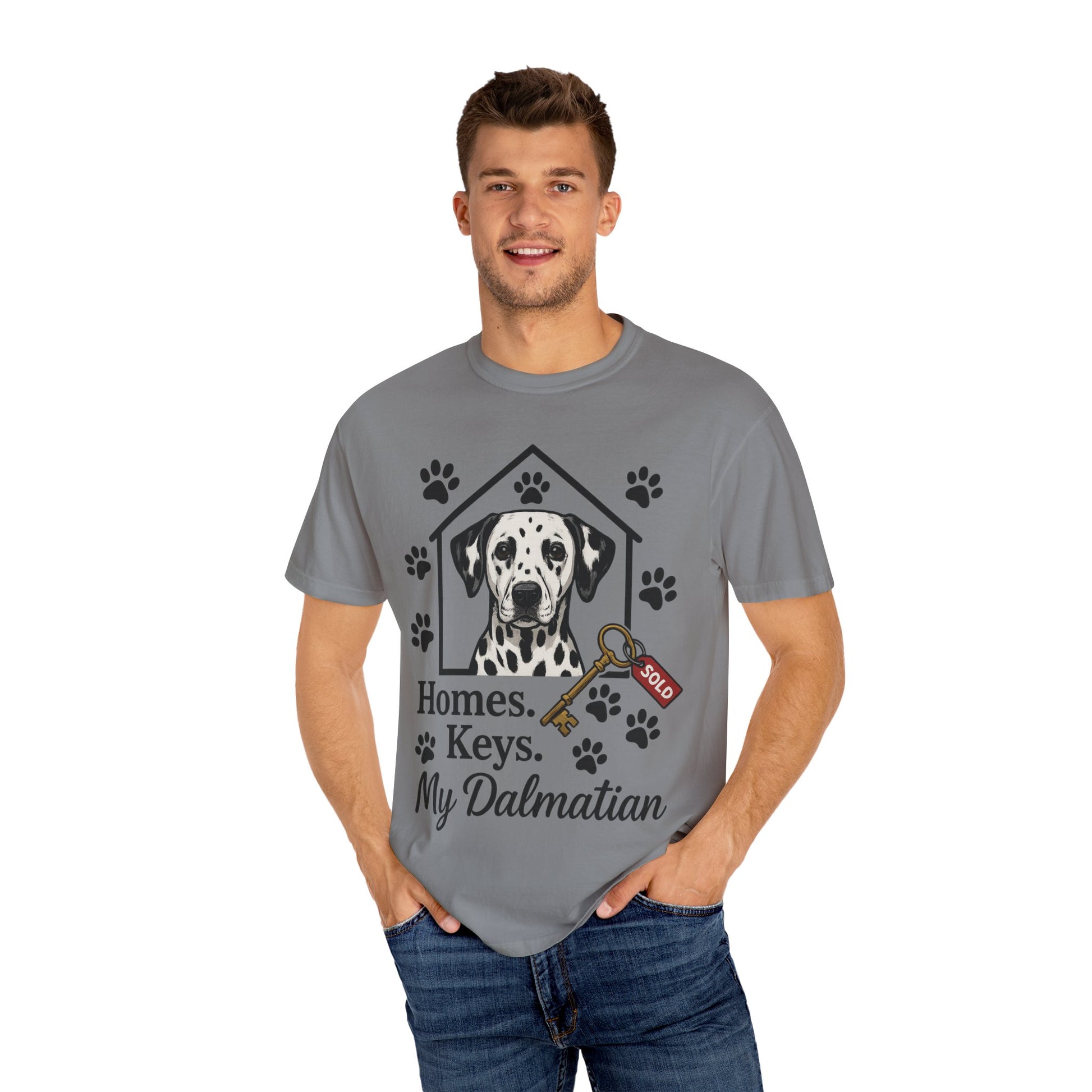 Dalmatian Realtor T-Shirt | Dog Lover Gift | Home Sweet Home Tee | Pet Lover Apparel | Animal Adoption Shirt