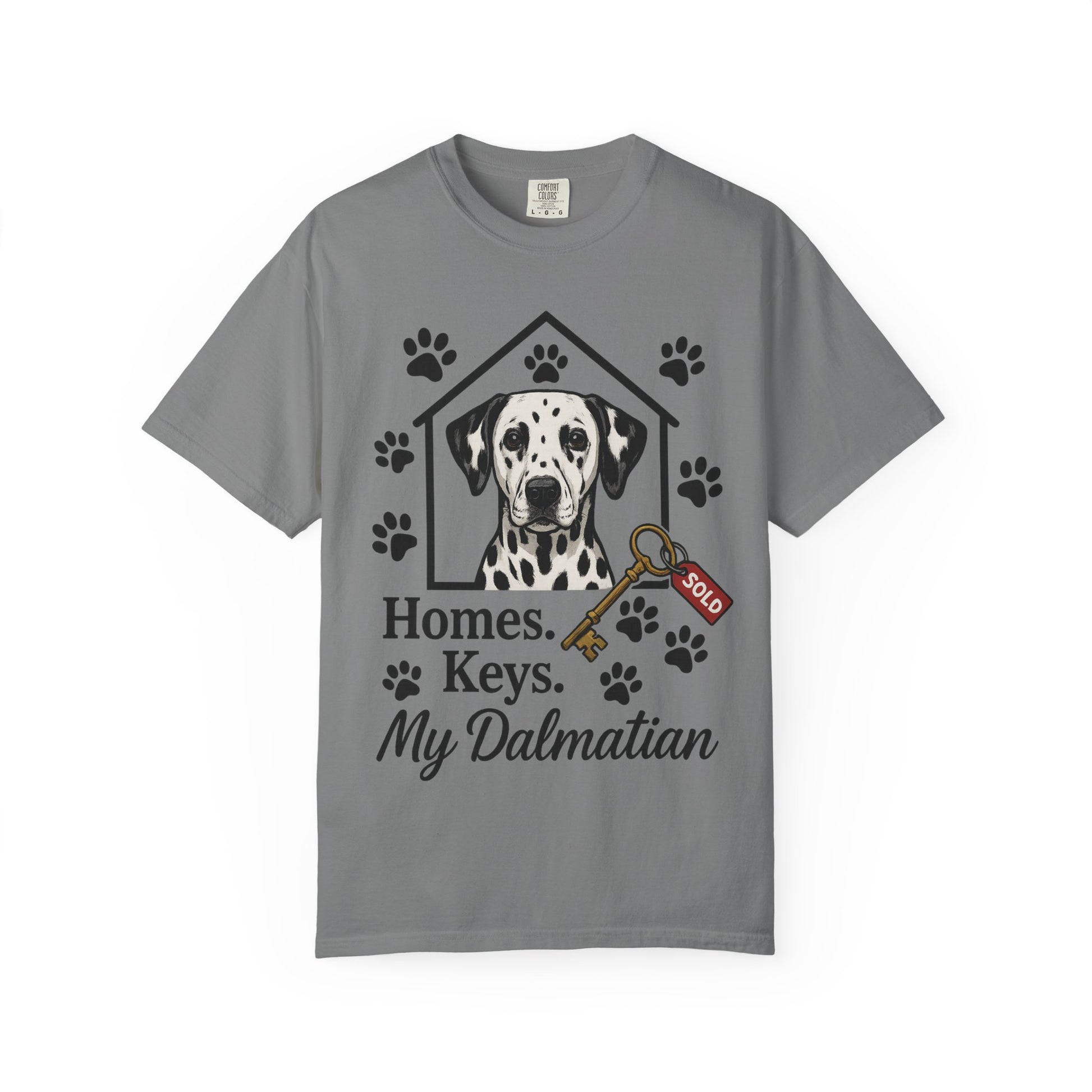 Dalmatian Realtor T-Shirt | Dog Lover Gift | Home Sweet Home Tee | Pet Lover Apparel | Animal Adoption Shirt