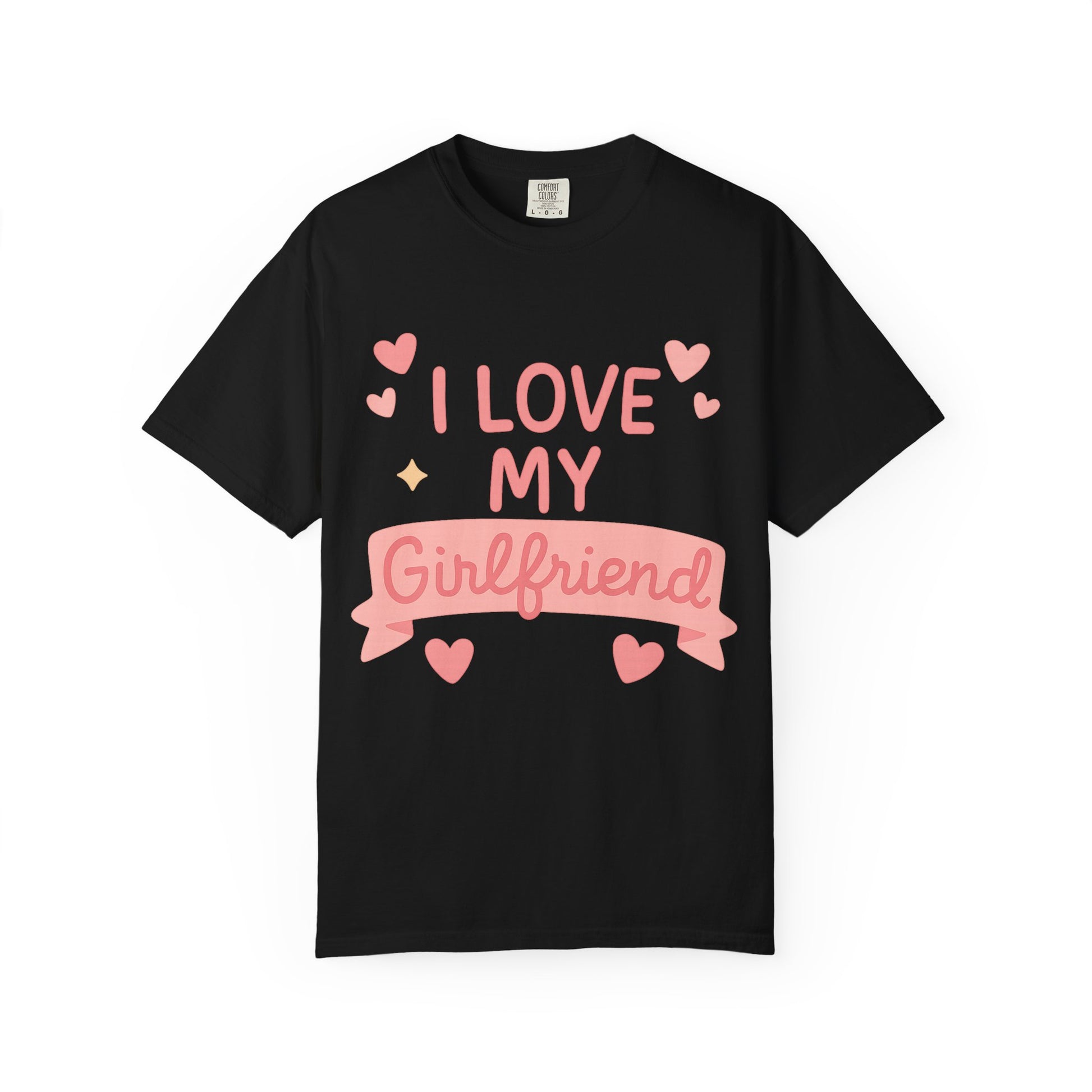 Boyfriend Gift Idea Unisex Garment-Dyed T-shirt, I love my friend shirt, Funny Gift for Him, Wiped by Girlfriend Tee, Gag Gift for Men