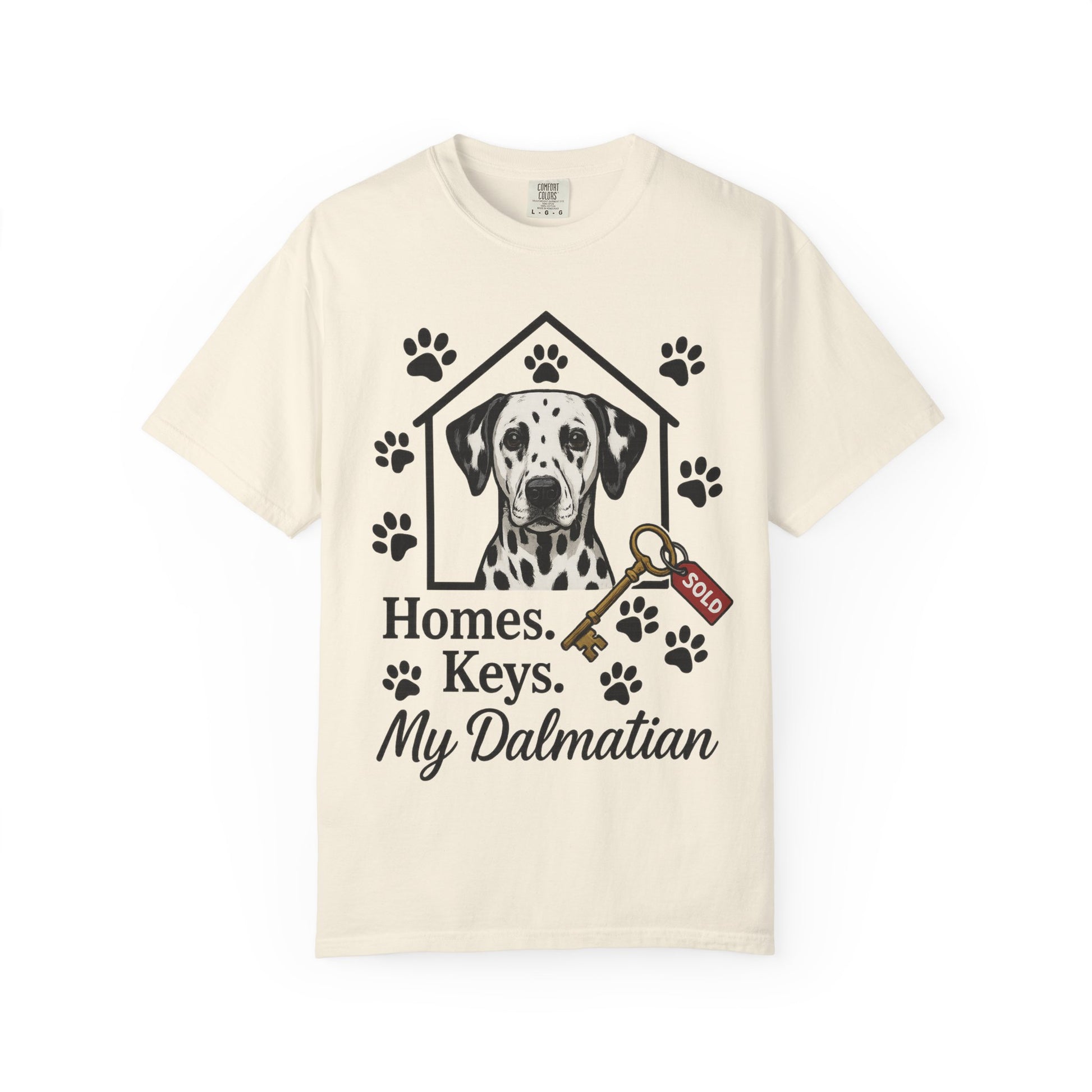 Dalmatian Realtor T-Shirt | Dog Lover Gift | Home Sweet Home Tee | Pet Lover Apparel | Animal Adoption Shirt