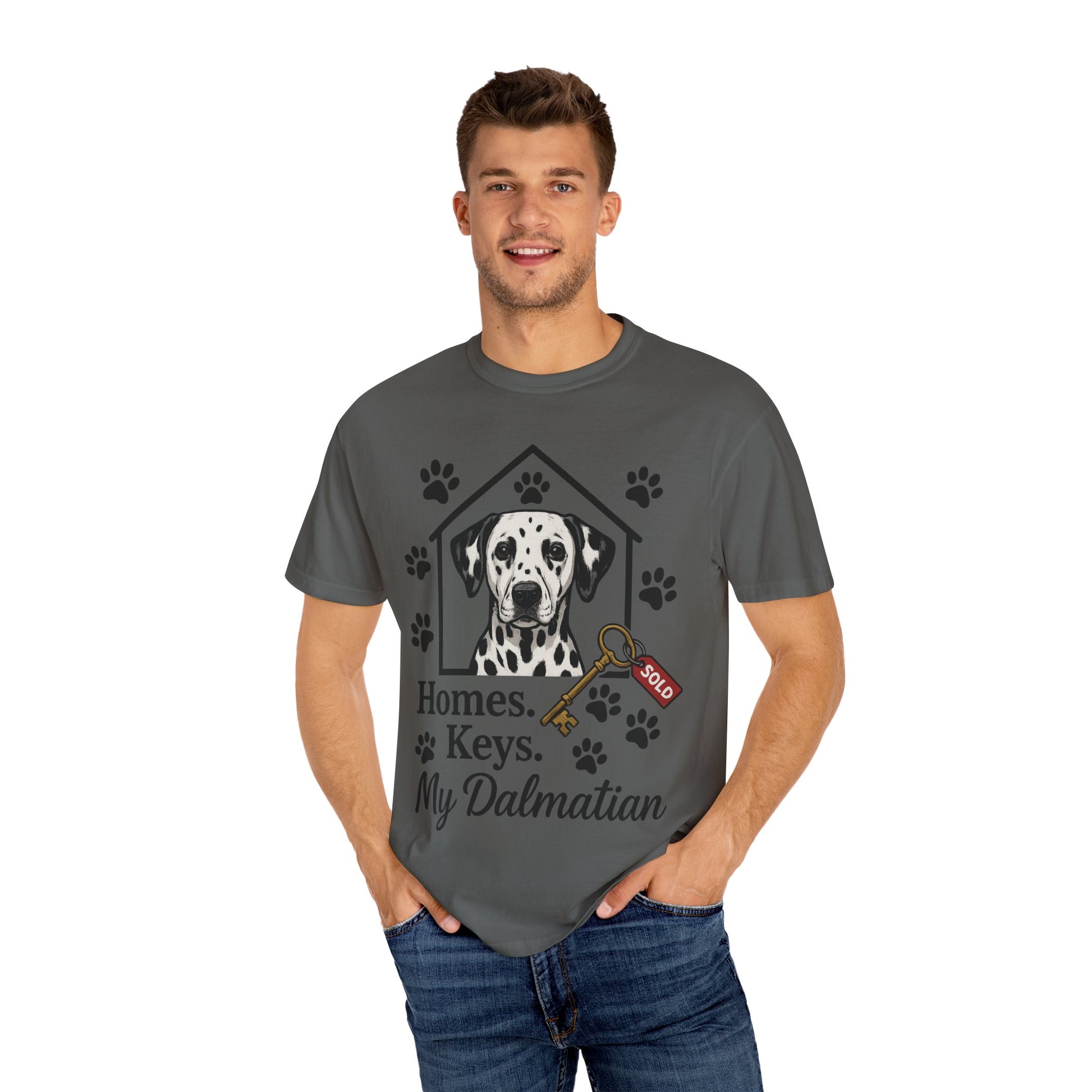 Dalmatian Realtor T-Shirt | Dog Lover Gift | Home Sweet Home Tee | Pet Lover Apparel | Animal Adoption Shirt