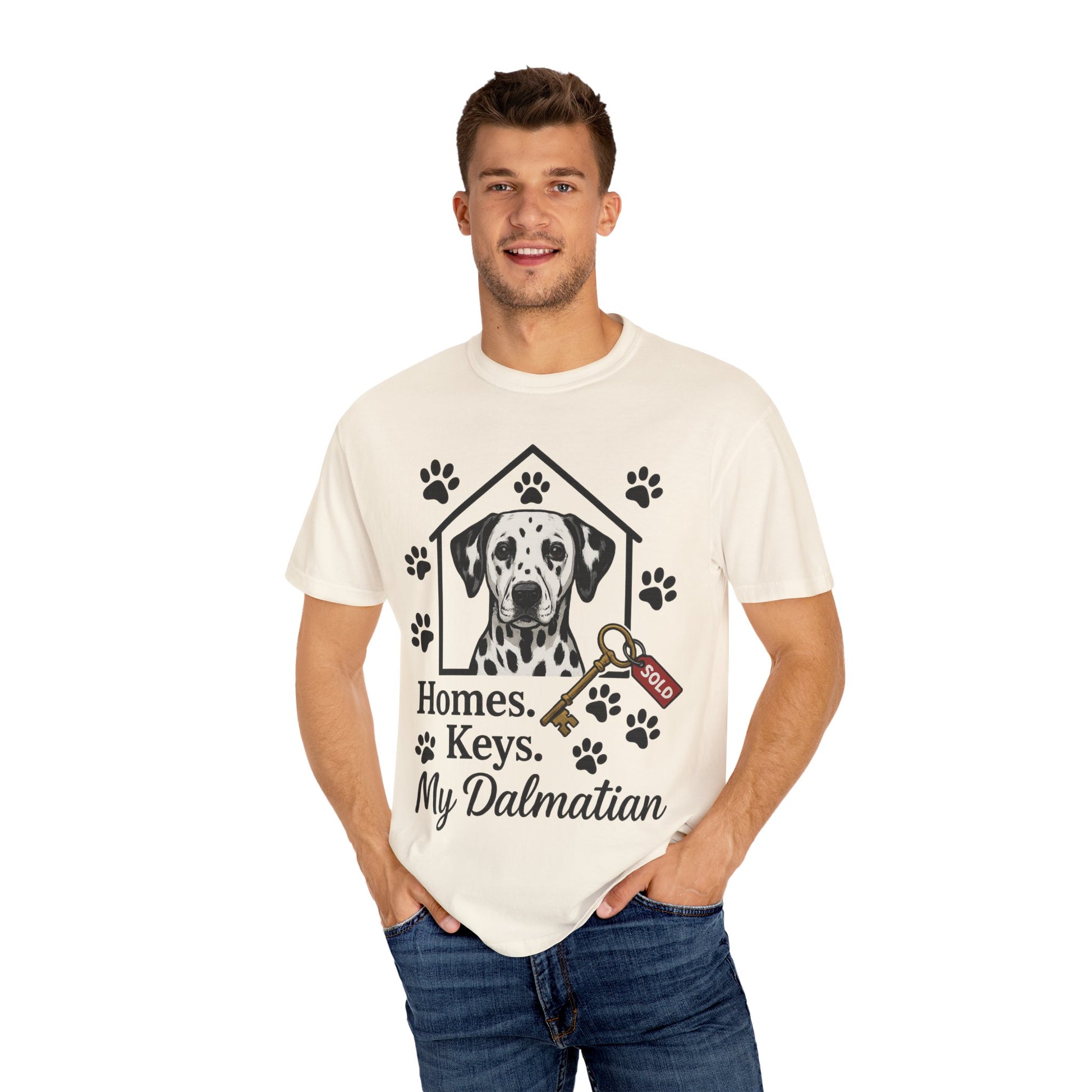 Dalmatian Realtor T-Shirt | Dog Lover Gift | Home Sweet Home Tee | Pet Lover Apparel | Animal Adoption Shirt